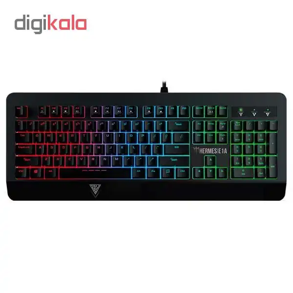ماوس و کیبورد مخصوص بازی گیم دیاس مدل HERMES E1A همراه ماوس پد
