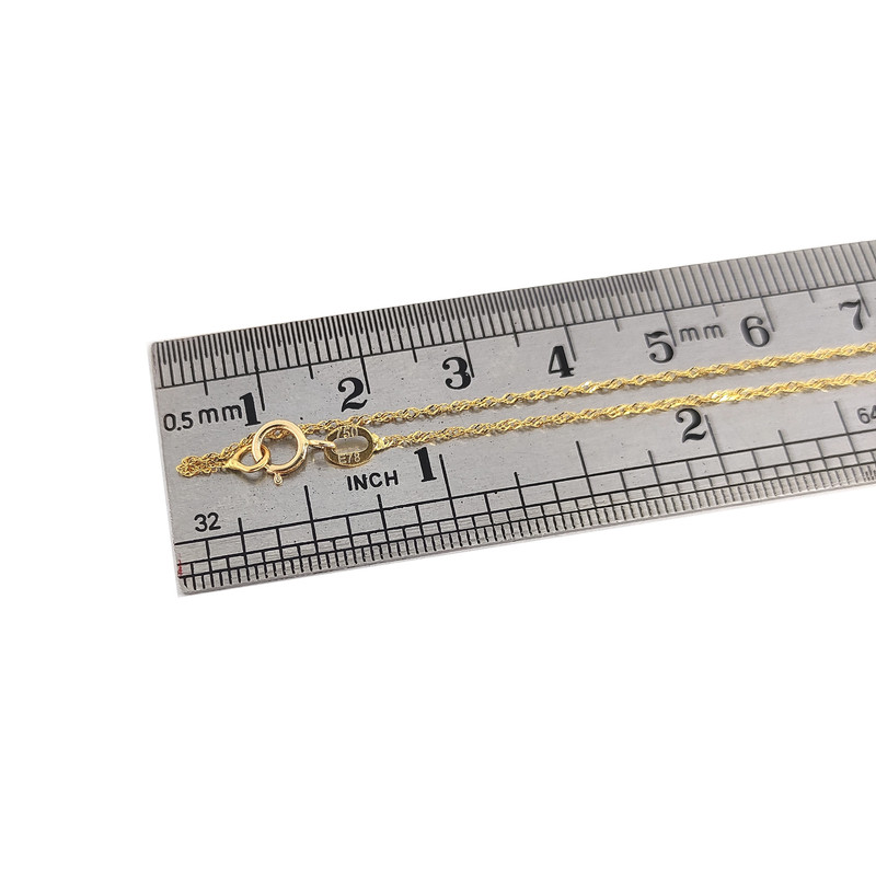 گردنبند طلا 18 عیار طلا و جواهرسازی افرا مدل حرف اس 144076