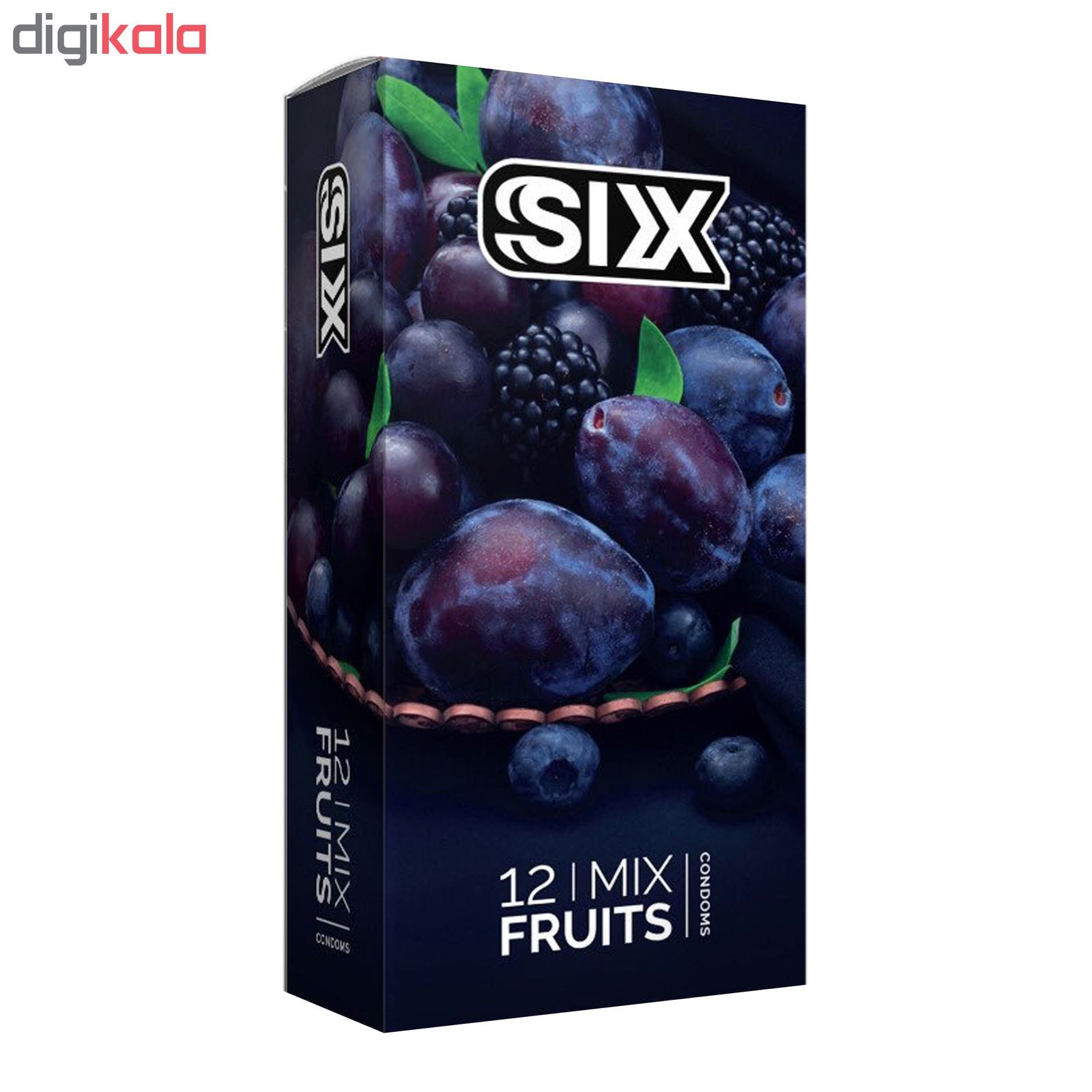 کاندوم سیکس مدل Mix Fruits بسته 12 عددی -  - 2