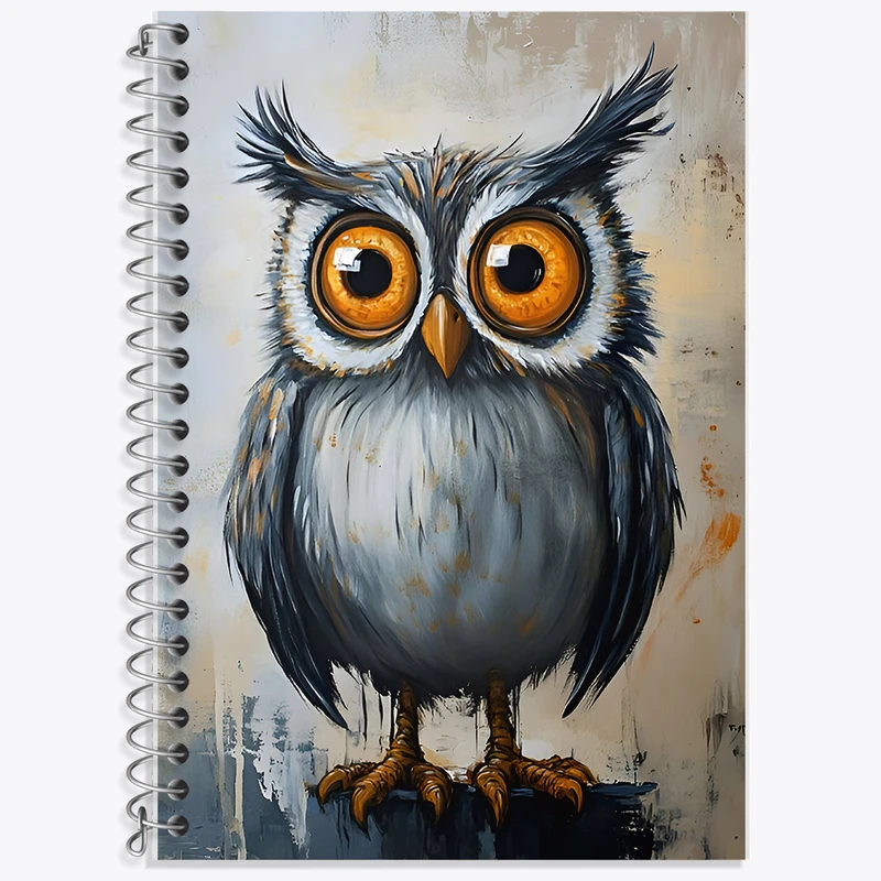 دفتر نت موسیقی 50 برگ خندالو طرح جغد کد F7778