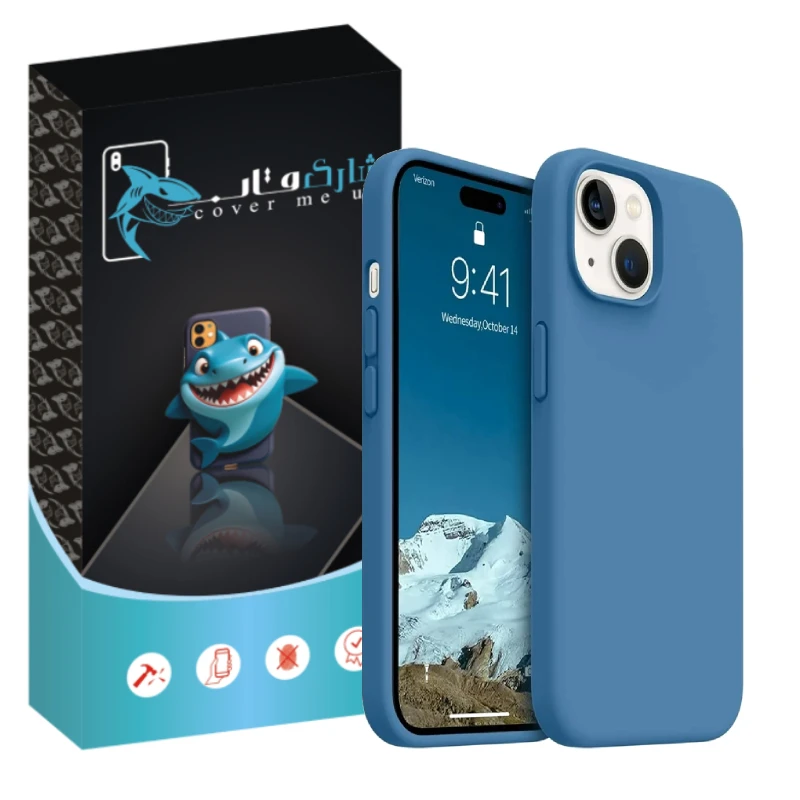 کاور شارک قاب مدل سیلیکونی پاک کنی ORG مناسب برای گوشی موبایل اپل iPhone 12 / 12 Pro