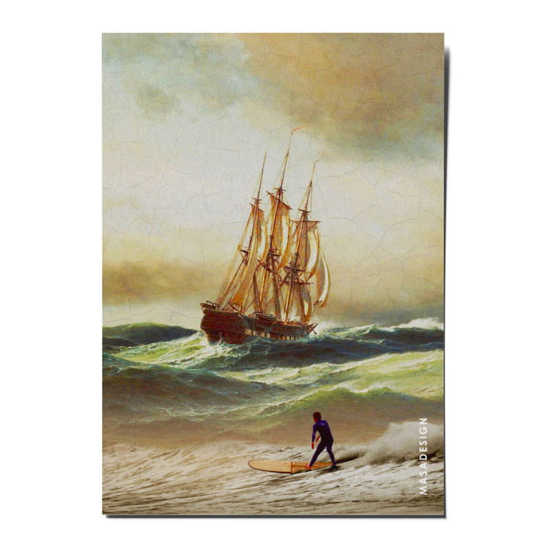 کارت پستال ماسا دیزاین طرح قایق مدل ZOD086