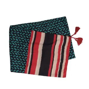 شال نخی زنانه مدل خال خالی