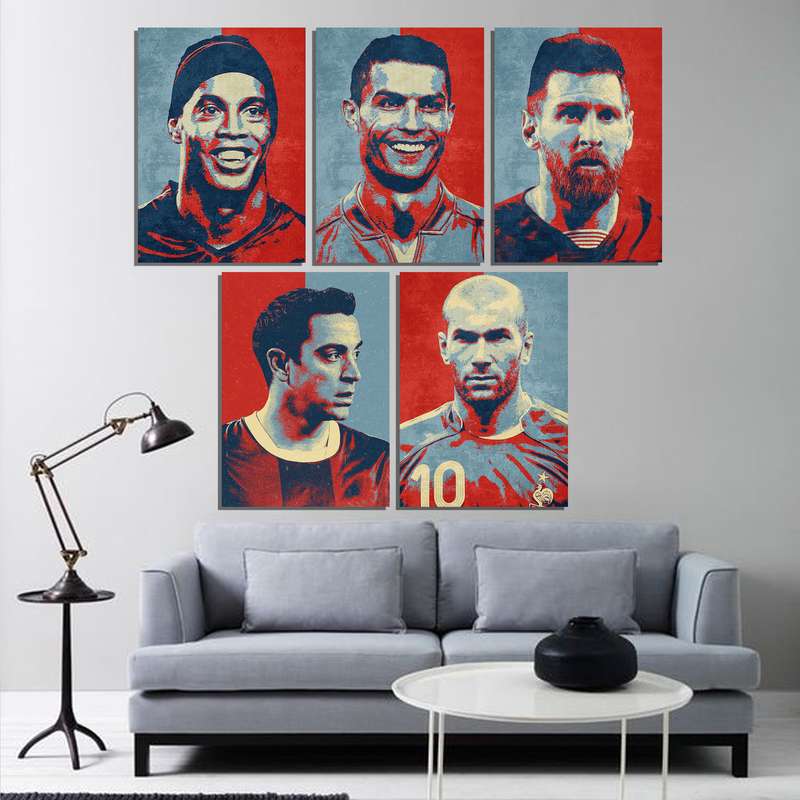 تابلو شاسی مدل فوتبالیست کد LA5401 مجموعه 5 عددی تابلو شاسی مدل فوتبالیست کد LA5401 مجموعه 5 عددی