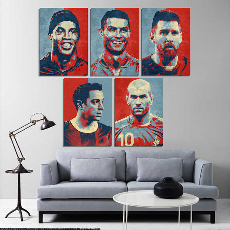 تابلو شاسی مدل فوتبالیست کد LA5401 مجموعه 5 عددی تابلو شاسی مدل فوتبالیست کد LA5401 مجموعه 5 عددی