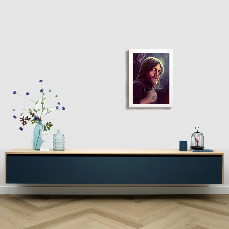 تابلو مدل سریال مردگان متحرک دریل walking dead daryl W278