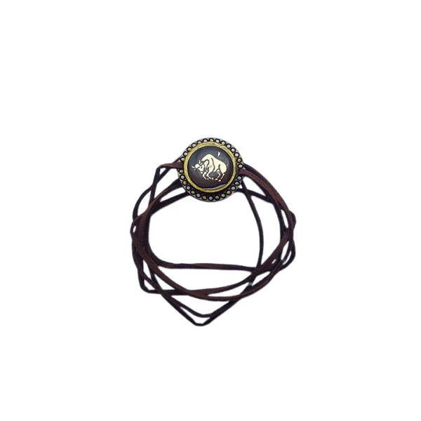 دستبند زنانه مدل گره ای طرح ماه تولد اردیبهشت کد HC436