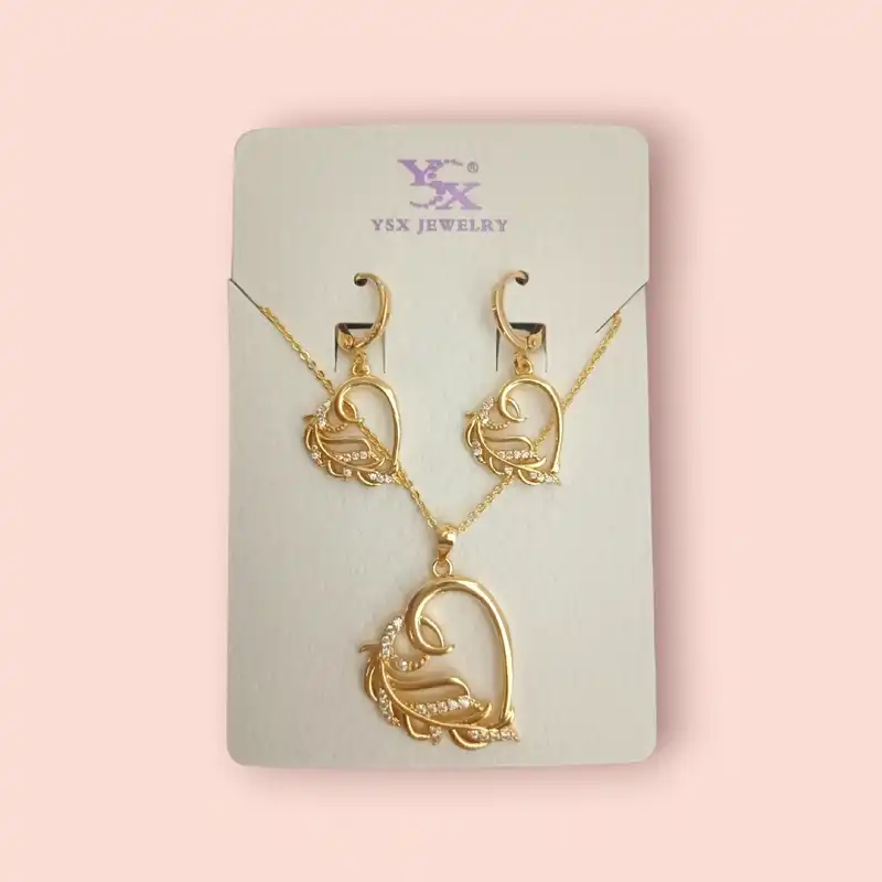 نیم ست زنانه وای اس ایکس مدل قلب طرح گل