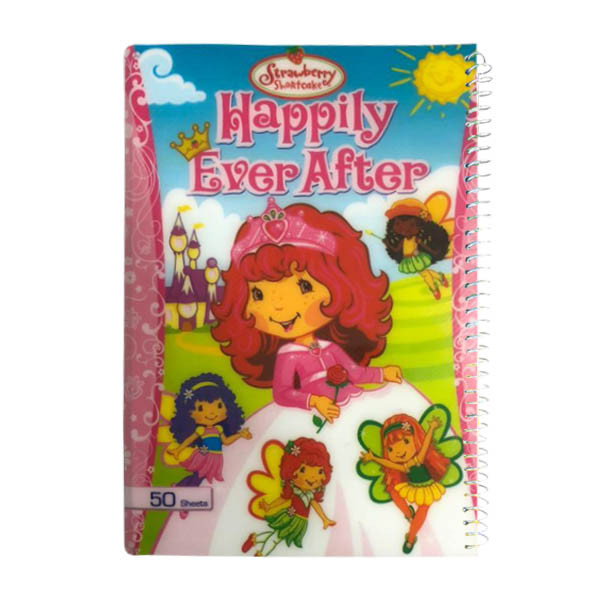 دفتر مشق 50 برگ طرح توت فرنگی کد as-123