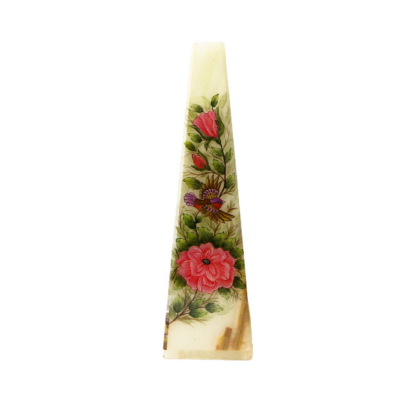 گلدان مرمر طرح گل و مرغ فانیان کد 016
