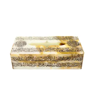 جعبه دستمال کاغذی مرمر طرح خط  کد 023