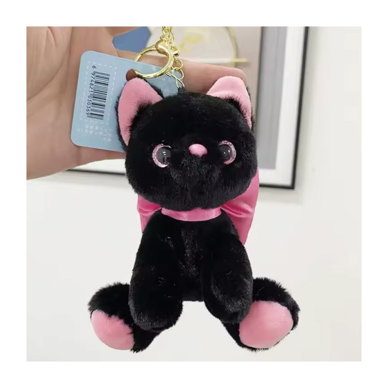 آویز عروسکی طرح گربه پاپیونی مدل 765