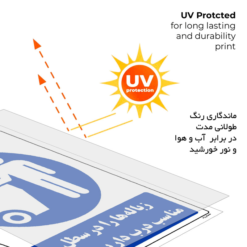 برچسب ایمنی مستر راد طرح زباله ها را در سطل مناسب درب دار بریزید مدل HSE-OSHA-0104