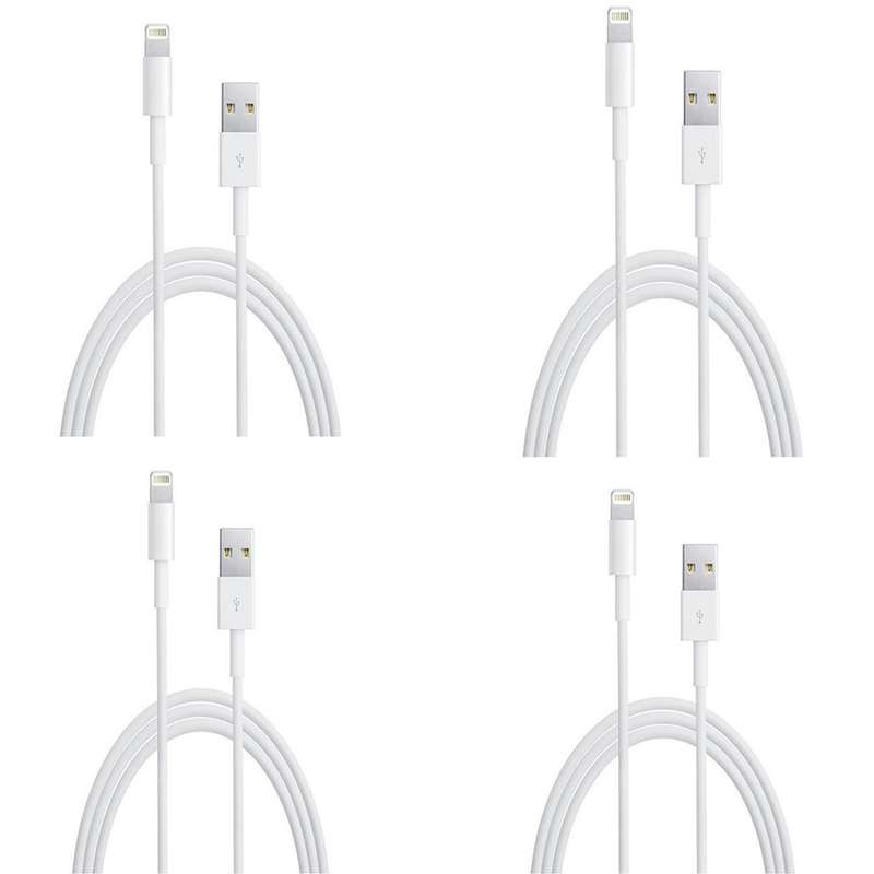 کابل تبدیل USB به لایتنینگ مدل Iphon8 طول 1 متر بسته 4 عددی