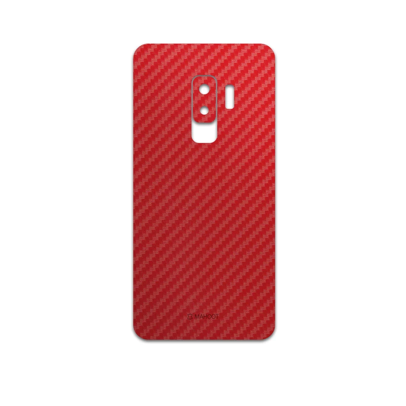 برچسب پوششی ماهوت مدل Red-Fiber مناسب برای گوشی موبایل سامسونگ Galaxy S9 Plus