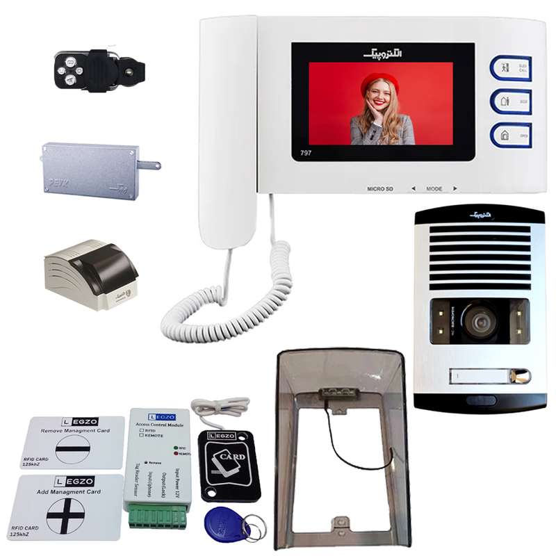 دربازکن تصویری الکتروپیک مدل FD1086/797/1 یک واحدی باماژول ریموت دار