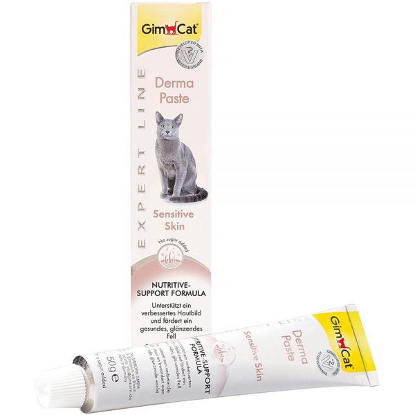 خمیر تشویقی پوست و مو گربه جیم کت مدل Derma Paste وزن 50 گرم