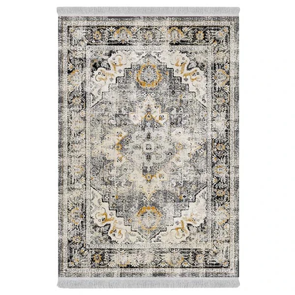 فرش پارچه‌ای دفه مدل فرشینه طرح مدرن کد 653