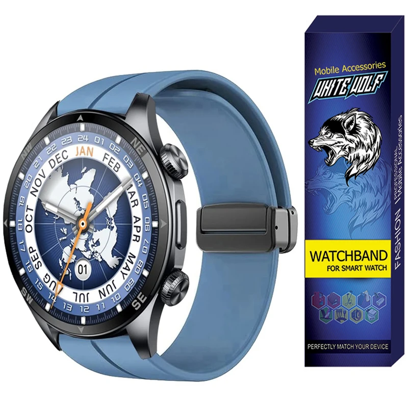 بند وایت ولف مدل WB-MAG مناسب برای ساعت هوشمند گلوریمی GX SPORT 22mm