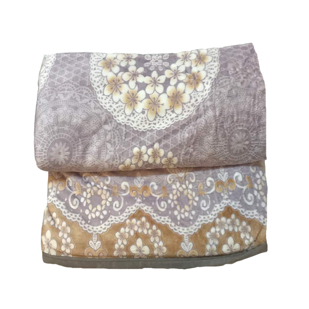 پتو دو نفره طرح گلدار مدل BL21 سایز 220*240 سانتی متر