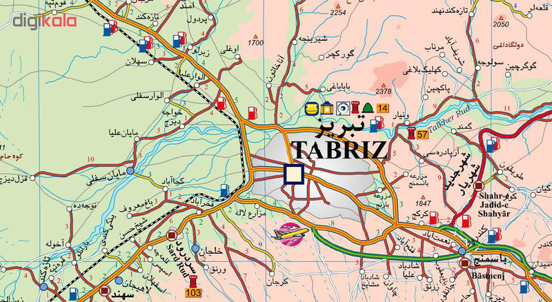 کتاب نقشه سیاحتی استان آذربایجان شرقی انتشارات ایرانشناسی کتاب نقشه سیاحتی استان آذربایجان شرقی انتشارات ایرانشناسی