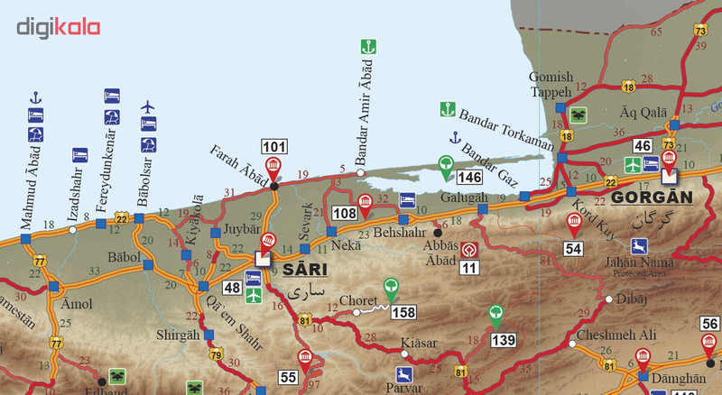 کتاب نقشه توریستی ایران به زبان انگلیسی انتشارات ایرانشناسی کتاب نقشه توریستی ایران به زبان انگلیسی انتشارات ایرانشناسی