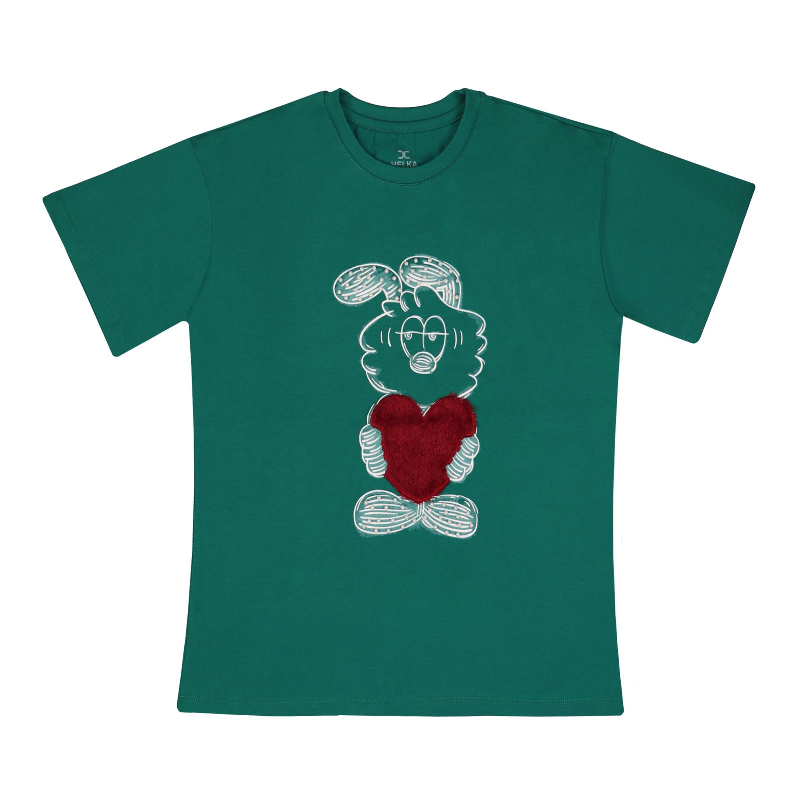 تی شرت آستین کوتاه زنانه هلکاپاژ مدل خرگوش - - 1