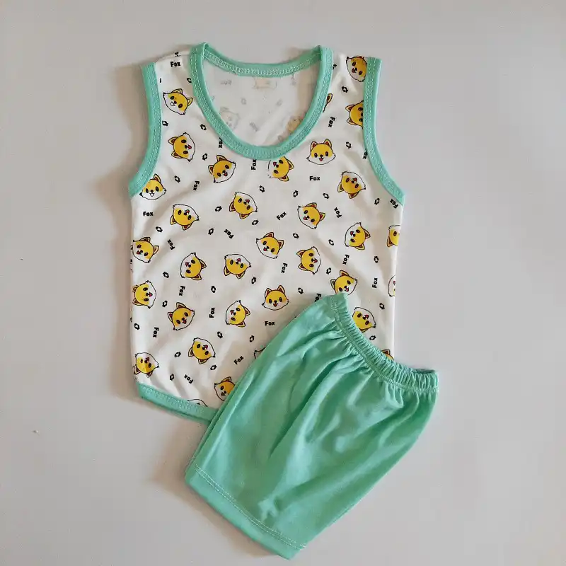 ست تاپ و شلوارک بچگانه مدل f73