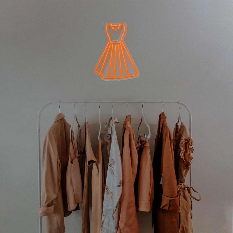 چراغ دیواری نئون دیزاین طرح Women-Clothes_ORG
