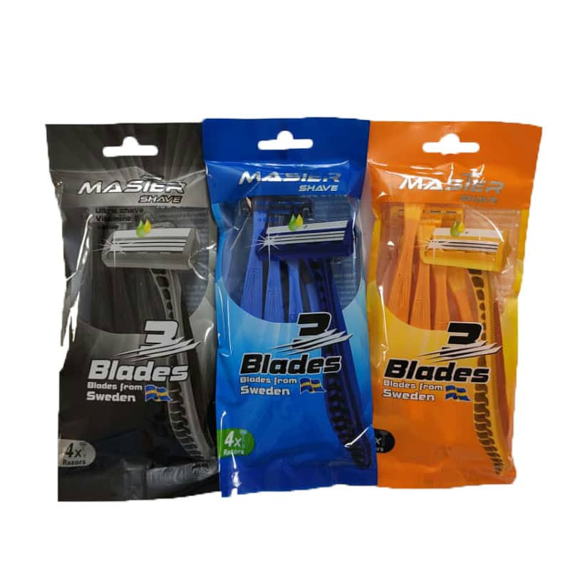 خودتراش مستر شیو مدل 3 blades مجموعه 3 عددی خودتراش مستر شیو مدل 3 blades مجموعه 3 عددی