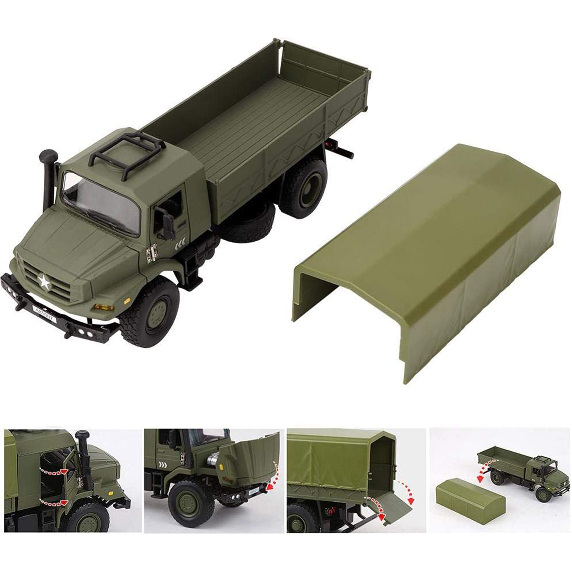 ماشین بازی کایدویی مدل کامیون ارتشی