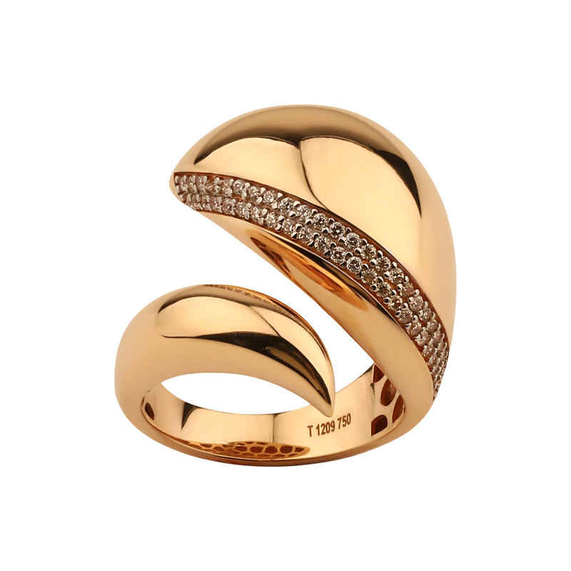 انگشتر طلا 18 عیار زنانه نیکان گلد مدل اینه ای سایز 55