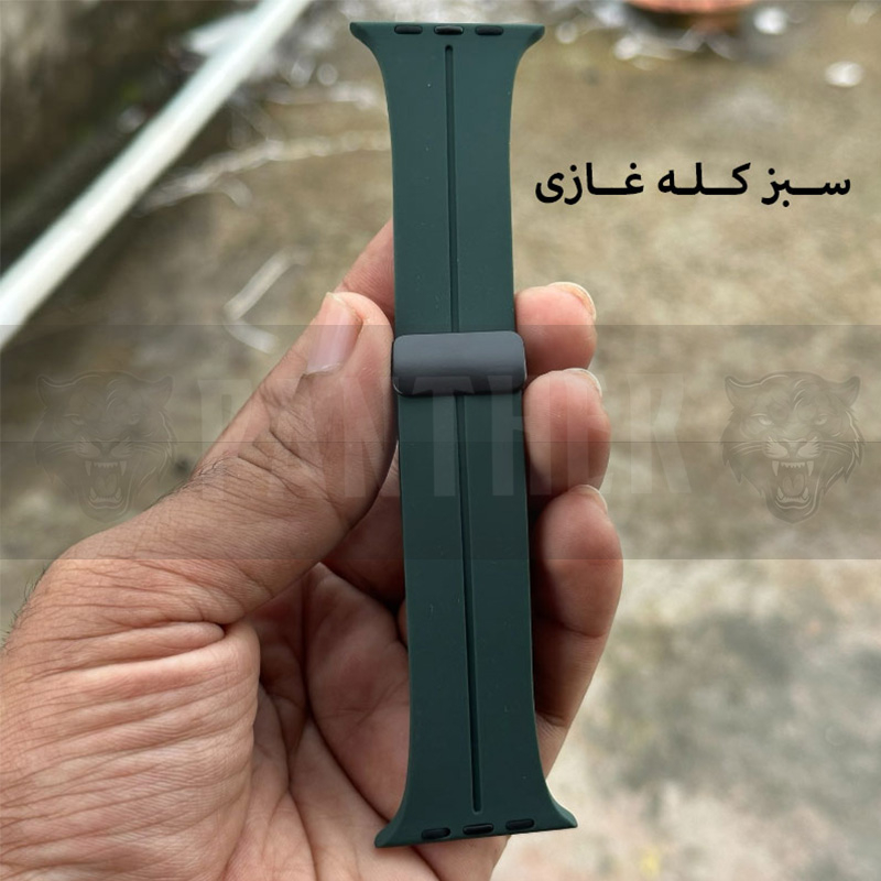 بند پنتر مدل Silicon Magnetic مناسب برای اپل واچ سری 1/2/3/4/5/6/7/8/9/SE سایز 38/40/41 میلی متری