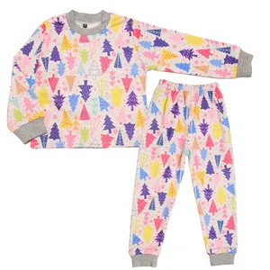 ست سویشرت و شلوار دخترانه دلنار گالری مدل درخت کریسمس