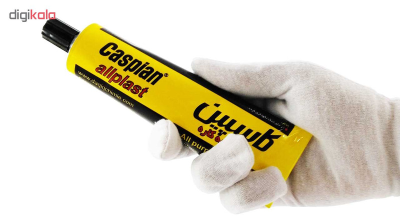 چسب همه کاره کاسپین مدل allplast حجم 100 میلی‌ لیتر بسته 2 عددی
