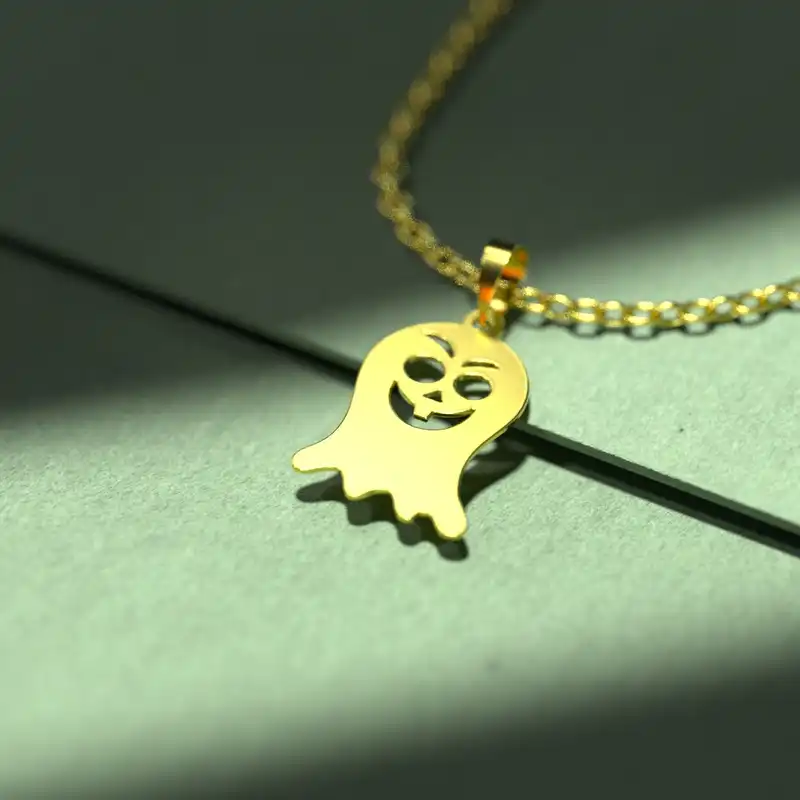 گردنبند طلا 18 عیار زنانه مدوپد مدل هالووین کد G3-1-1283