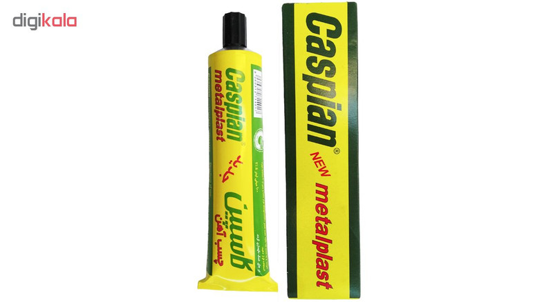 چسب آهن کاسپین مدل Metal plast New حجم 100 میلی لیتر بسته 2 عددی