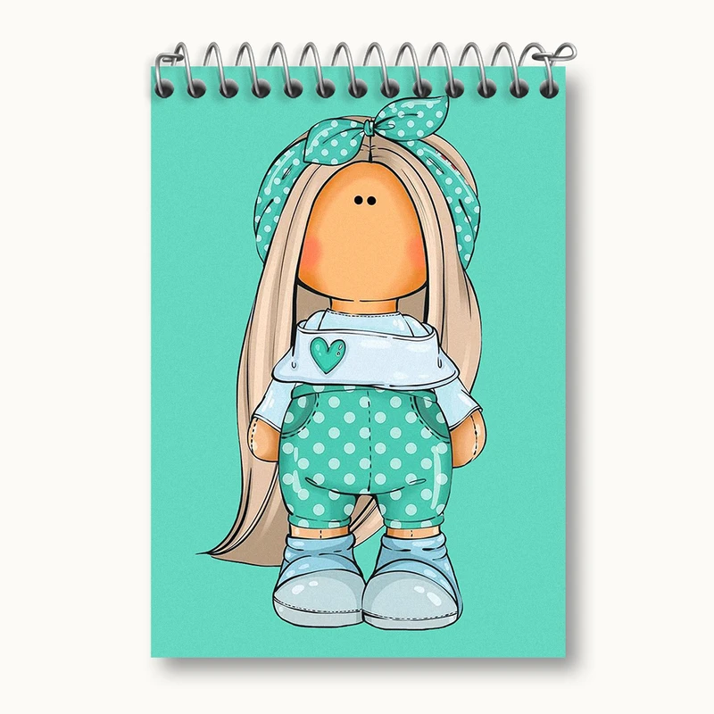 دفتر یادداشت 50 برگ خندالو طرح دخترانه کودکانه کد N1815