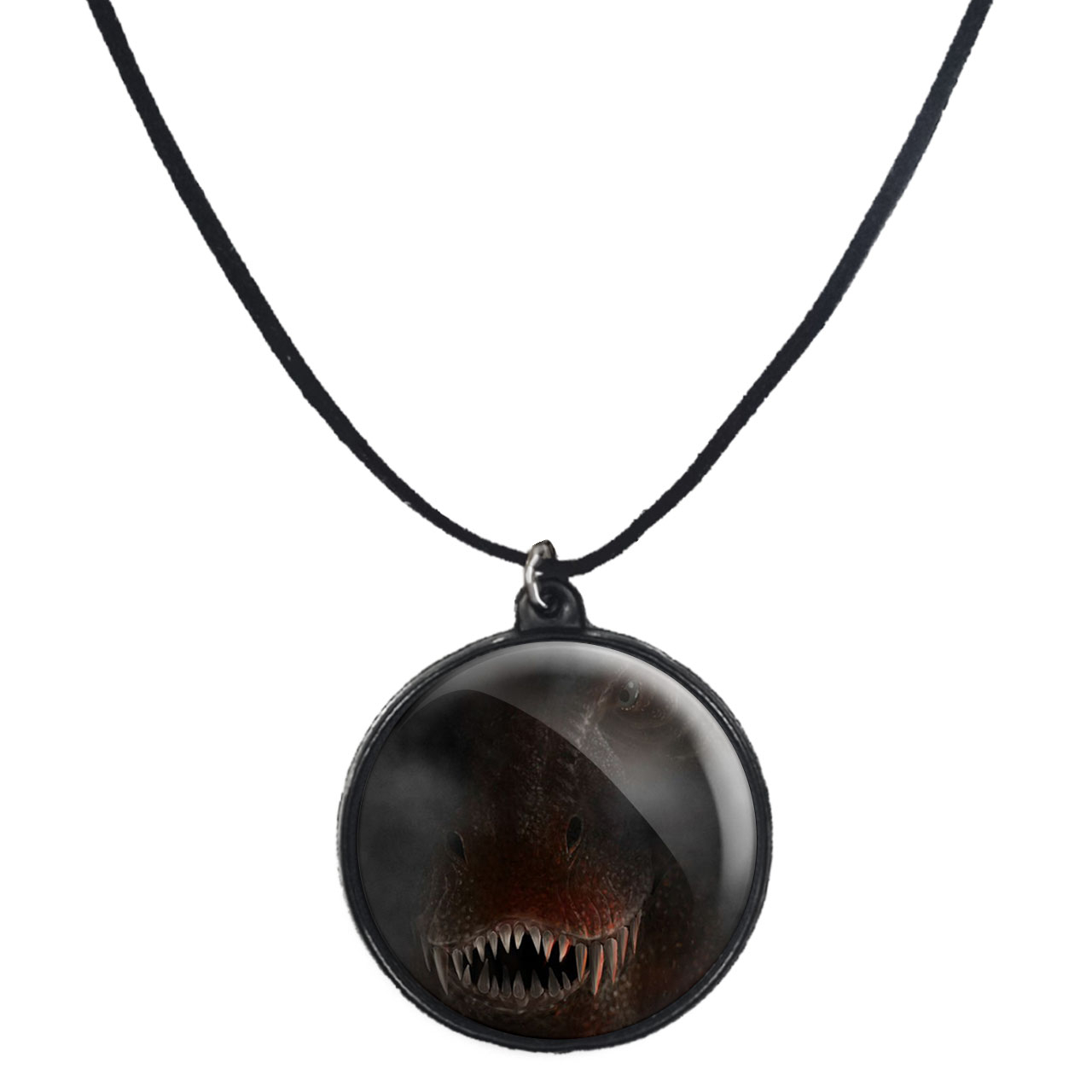 گردنبند پرمانه طرح دایناسور ها کد pmb.23363 مدل دو طرفه