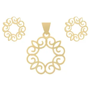 نیم ست طلا 18 عیار زرمان مدل MS0318