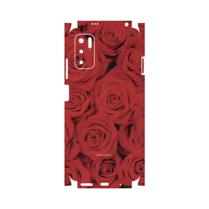 MAHOOT Red-Flower-FullSkin Cover Sticker for Xiaomi Redmi Note 10 5G