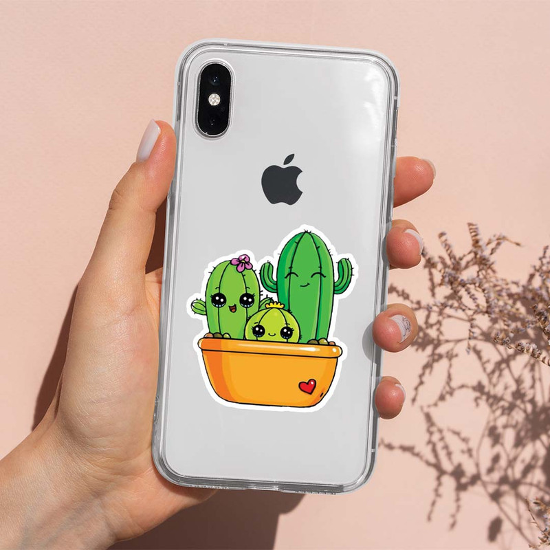 استیکر لپ تاپ کارنیکا طرح کاکتوس مدل Cactus-2222039  مجموعه 2 عددی 2