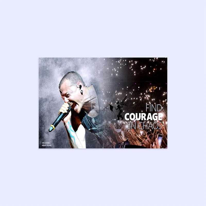 پوستر هومرو مدل فلزی طرح موسیقی Linkin Park کد PS1479