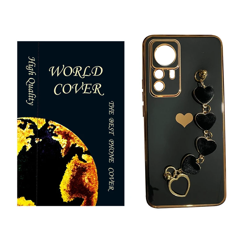 کاور مدل زنجیری طرح قلب مناسب برای گوشی موبایل شیائومی MIT 12T  /  MIT 12PRO