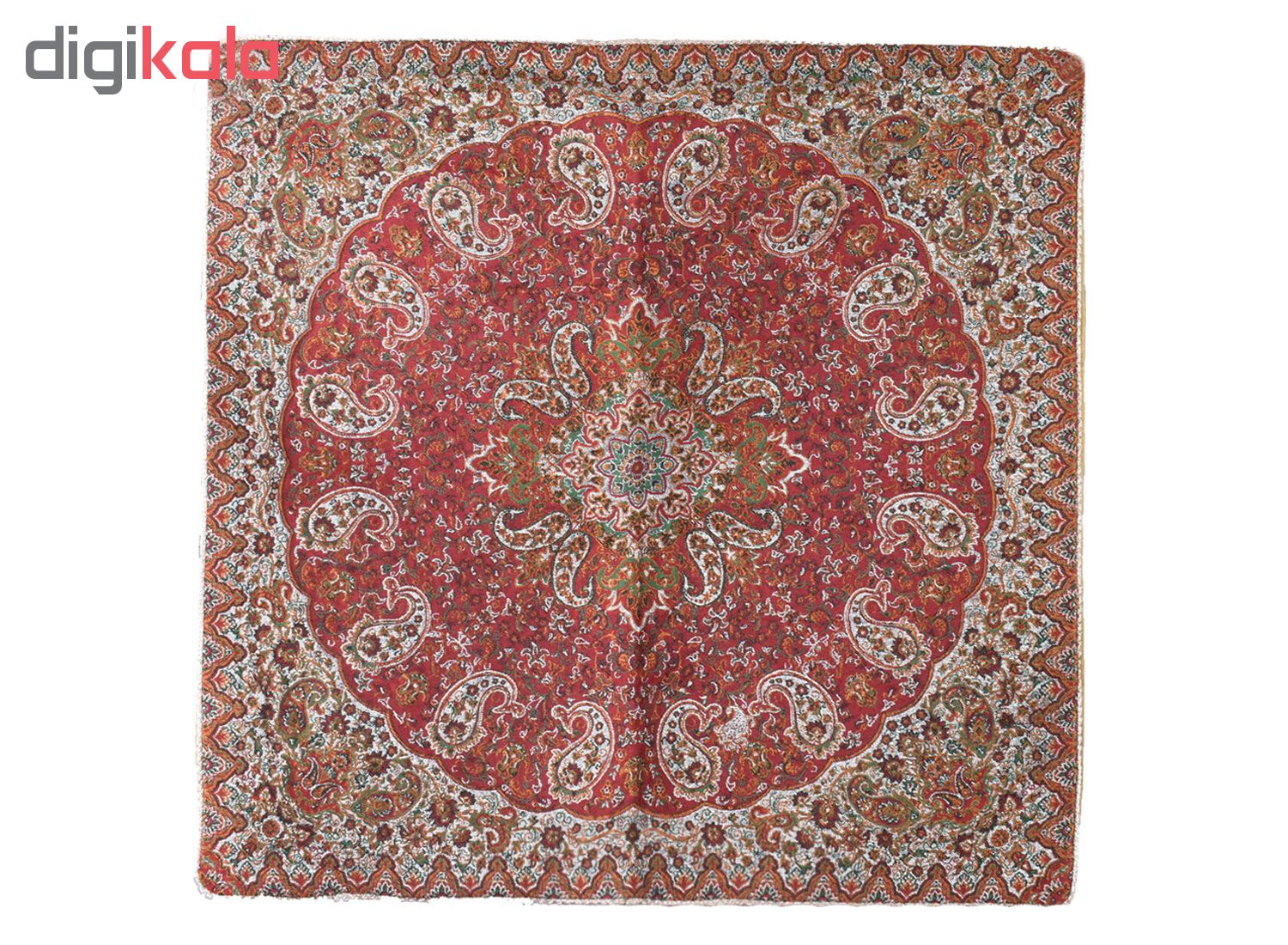 ست ترمه رومیزی طرح نسترن مدل ZRSH3/3 مجموعه سه عددی