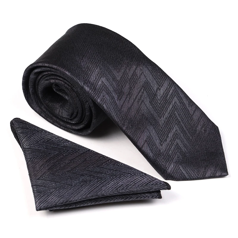 ست کراوات و دستمال جیب مردانه نسن مدل V27