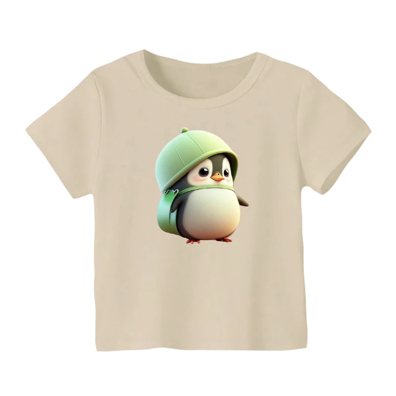 تی شرت آستین کوتاه بچگانه مدل پنگوئن کد ۱۳