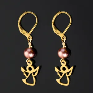 گوشواره طلا 18 عیار زنانه مدل HF500