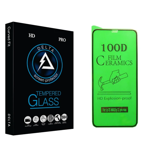 محافظ صفحه نمایش سرامیکی دلتا مدل HD مناسب برای گوشی موبایل اپل iPhone 11 Pro Max