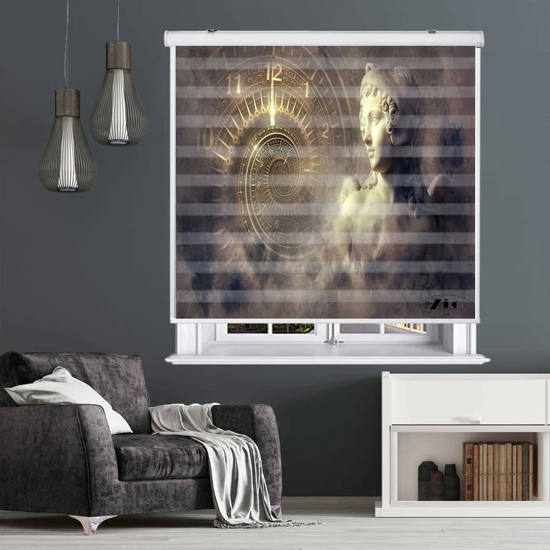 پرده زبرا زیو کد 3D1463 سایز 150x200 سانتی متر